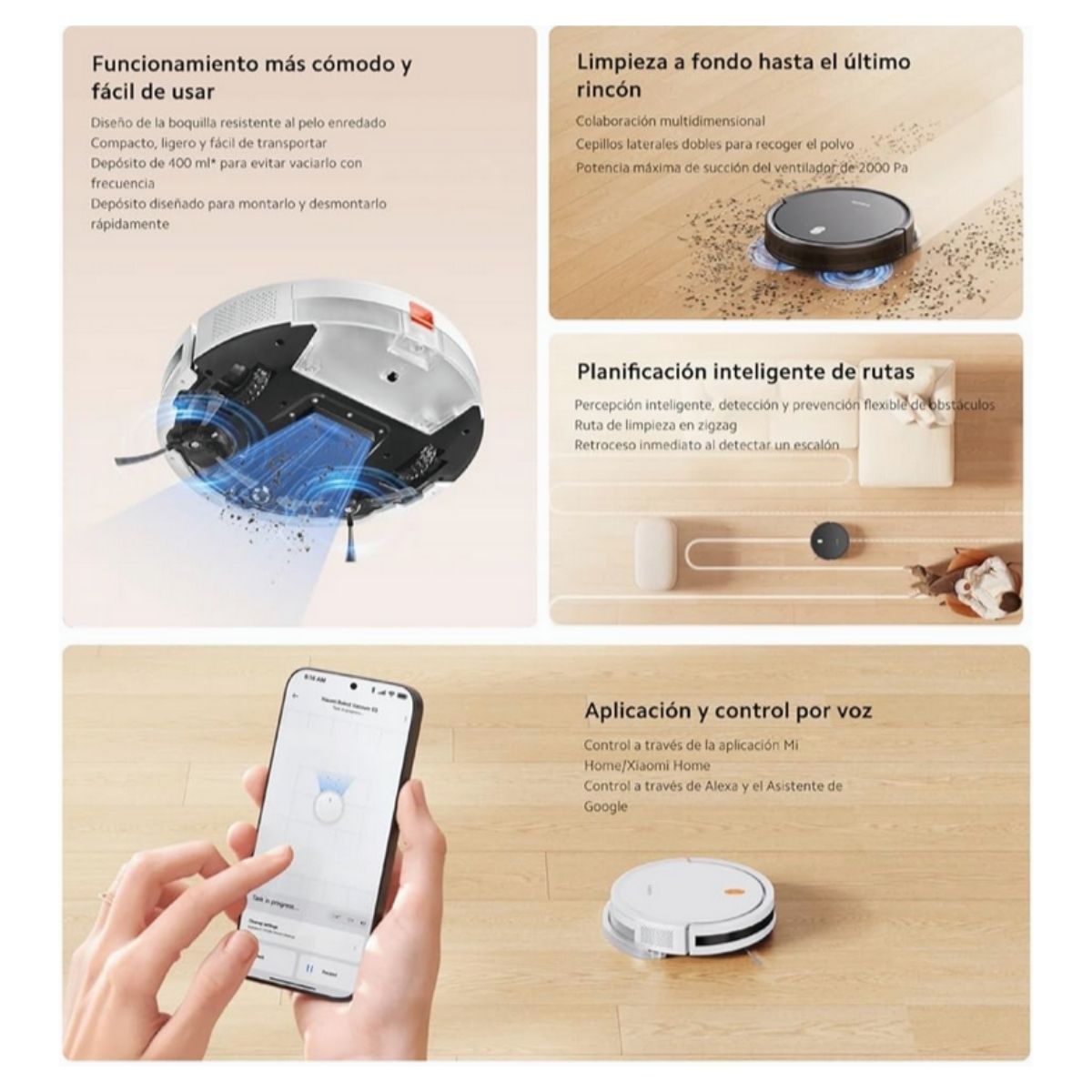 Xiaomi Aspiradora Inteligente Robot Vacuum E5 - imagen 5