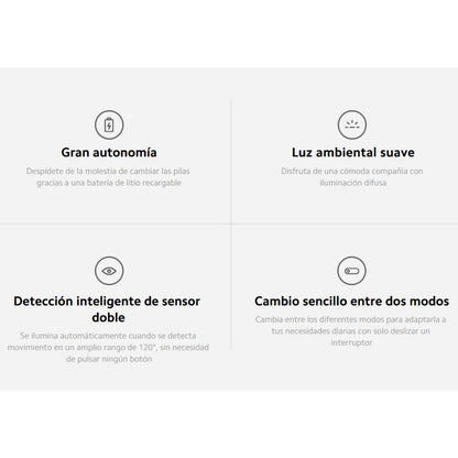 Xiaomi Lámpara con Sensor de Movimiento Night Light 3
