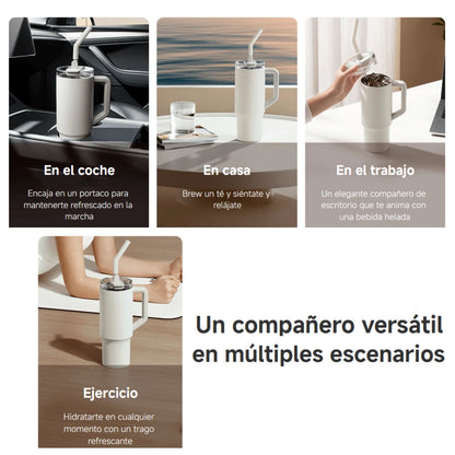 Xiaomi Botella de Agua con Bombilla Acero Inoxidable 1L - imagen 4