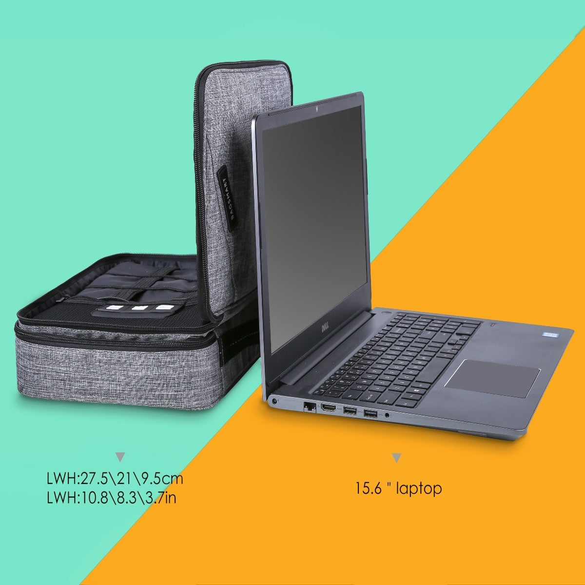 Bagsmart Organizador Electrónico Glendale Doble Capa de Viaje