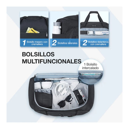 Bagsmart Bolso Fin de Semana 38 L con Neceser y Zapatero