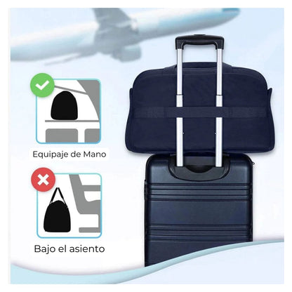 Bagsmart Bolso Fin de Semana 45 L con Neceser y Zapatero 17.3"