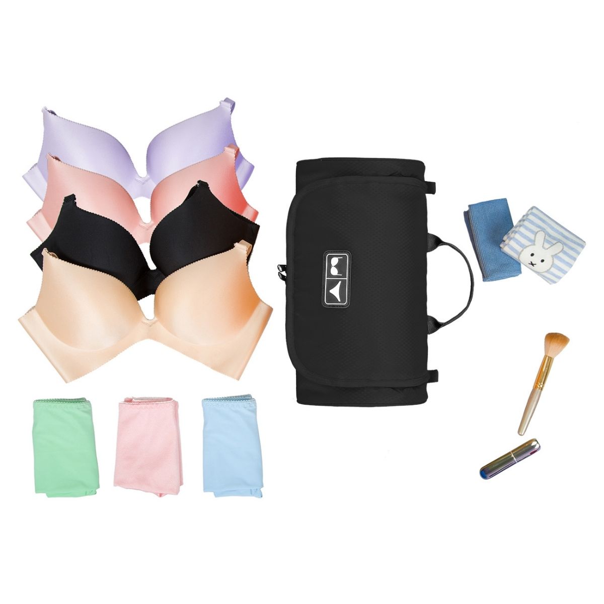 Bagsmart Organizador de Ropa Interior de Viaje Compacto