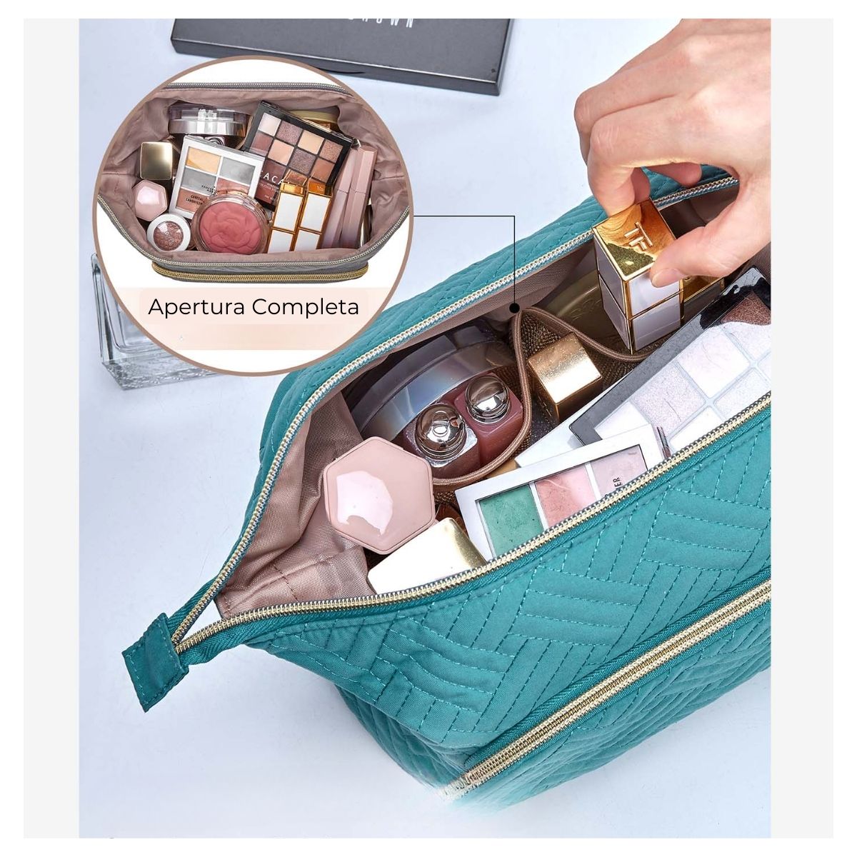Bagsmart Cosmetiquero Tejido de Viaje
