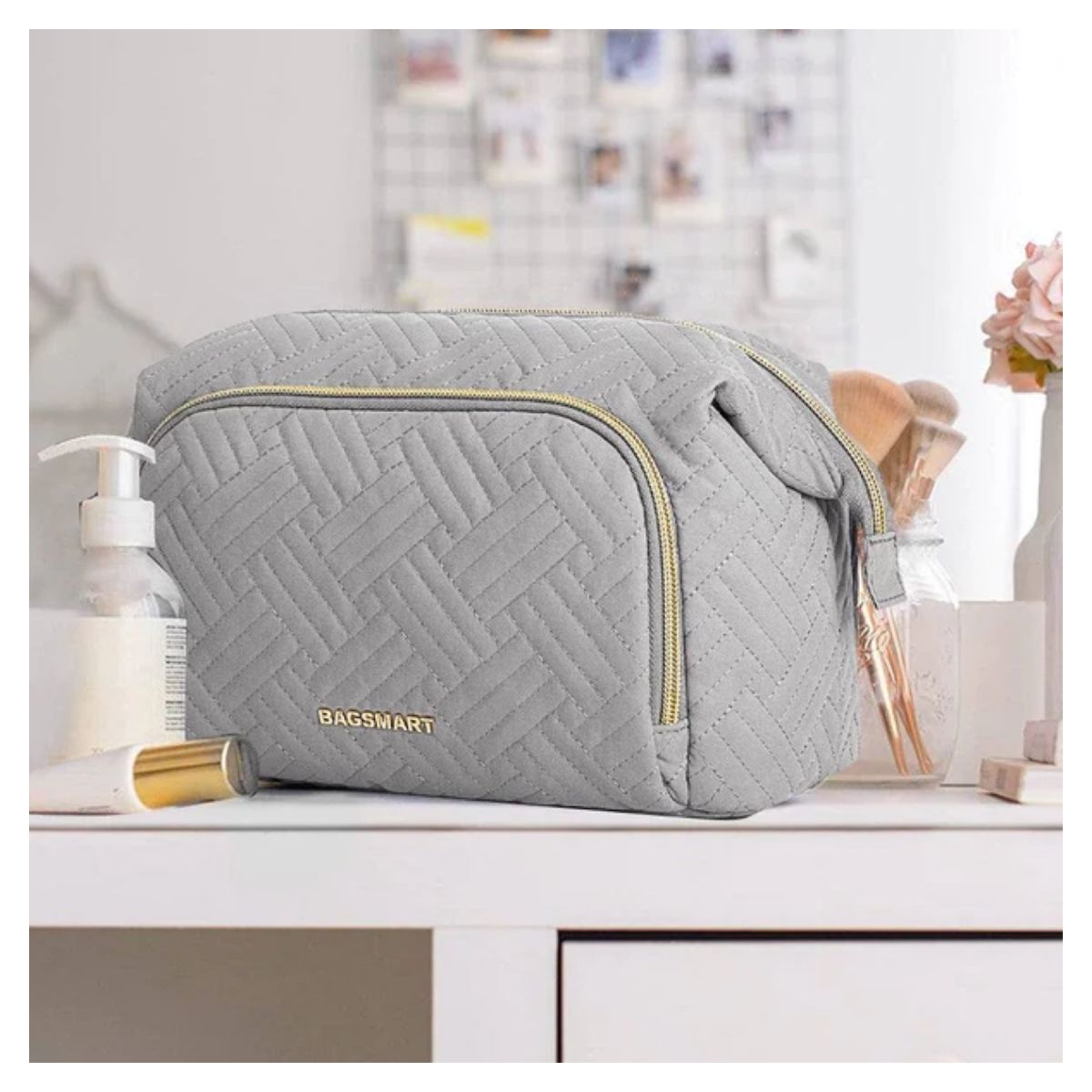 Bagsmart Cosmetiquero Tejido de Viaje