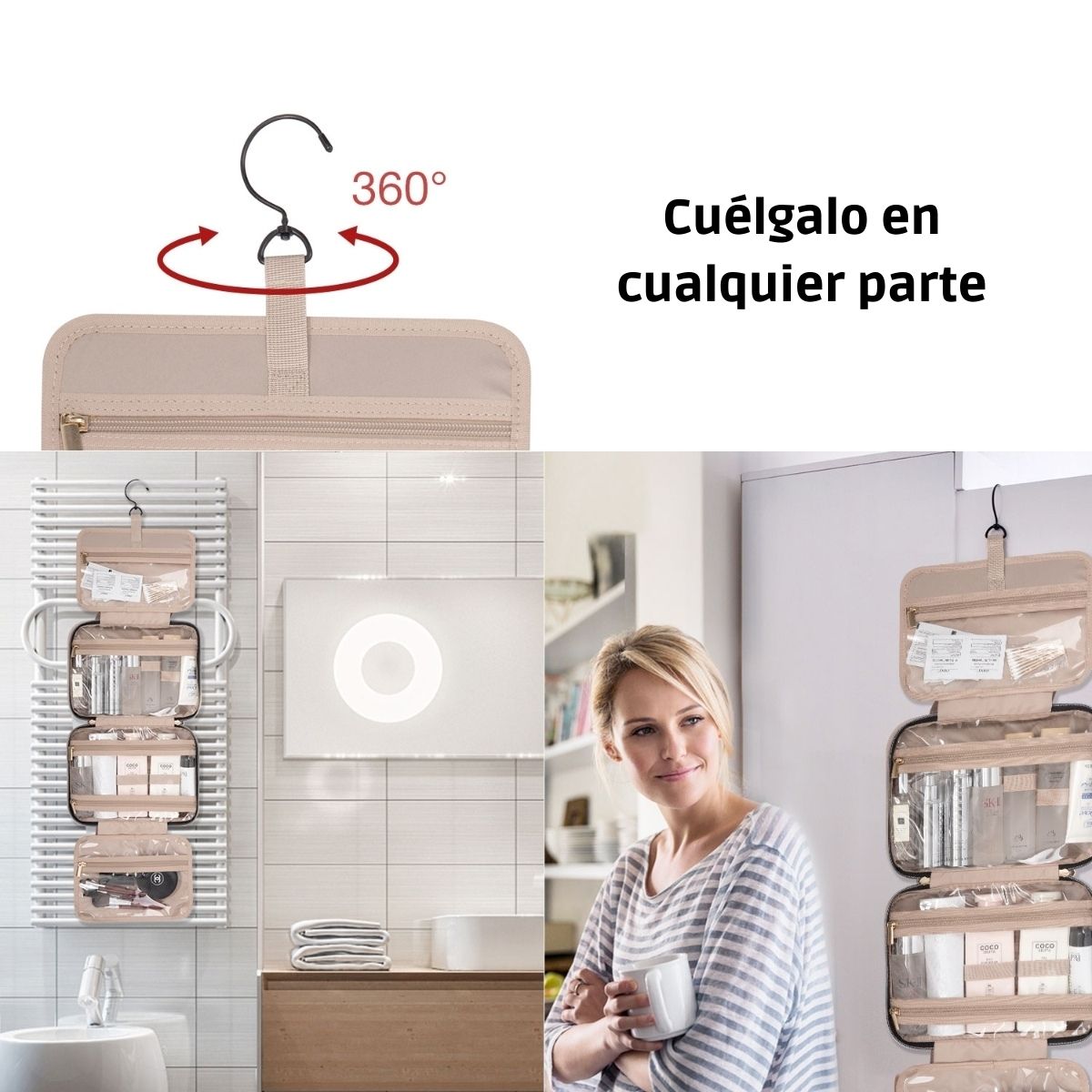 Bagsmart Neceser de Viaje Bonchemin con Gancho Grande