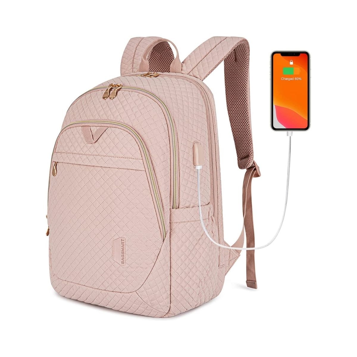 Bagsmart Mochila Bonchemin para Notebook 15,6″ Acolchada USB