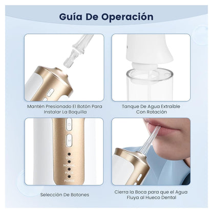 Bomidi Irrigador Bucal Portátil Recargable DE02 240 ml