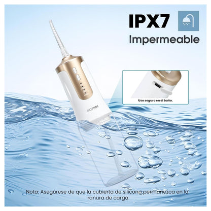 Bomidi Irrigador Bucal Portátil Recargable DE02 240 ml