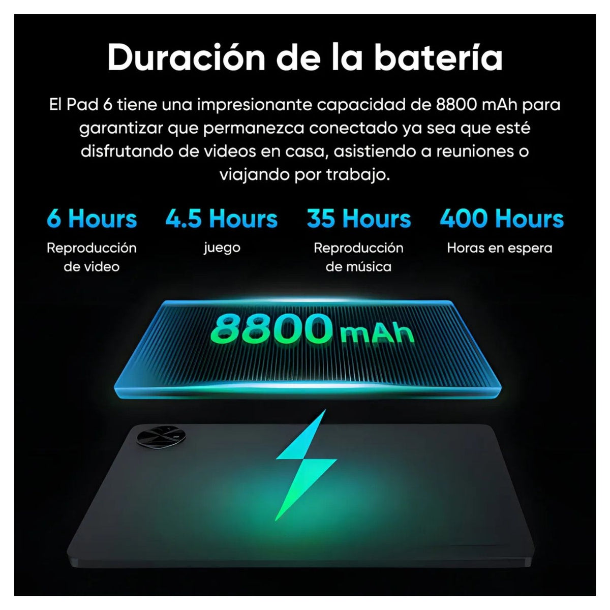 Black Shark Tablet Pad 6 11 pulg 4G LTE 8GB RAM + 256 GB Memoria - imagen 7