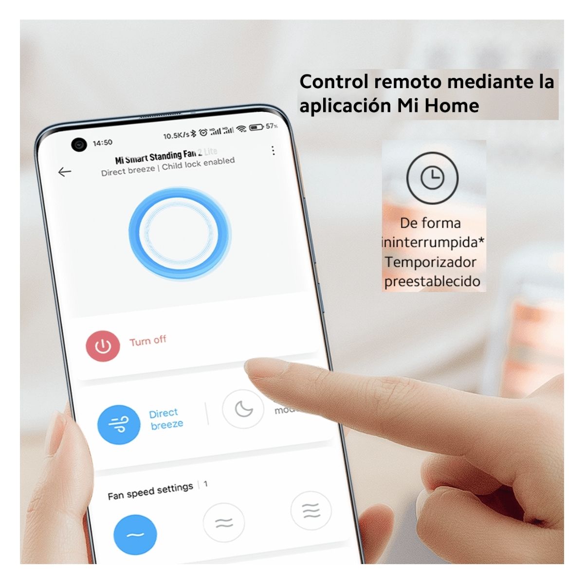 Xiaomi Ventilador Inteligente Mi Smart Standing Fan 2 Lite