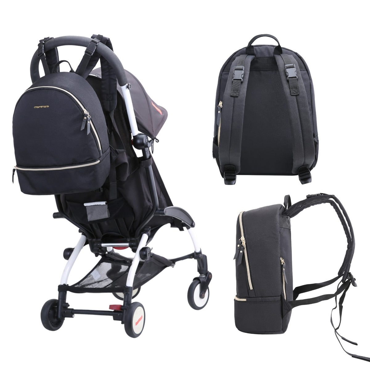 Mommore - Mochila pequeña para pañales SIENA