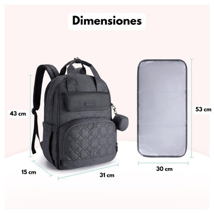 Mommore Mochila Pañalera de Viaje Grande 20L