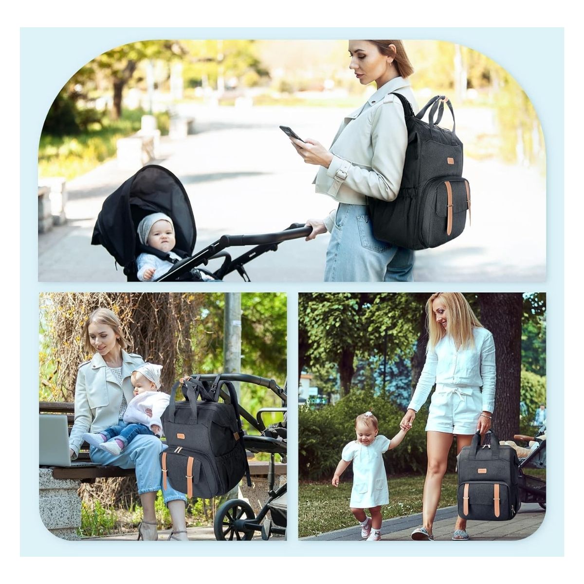 Mommore Mochila para Extractor de Leche para notebook de 15,6"