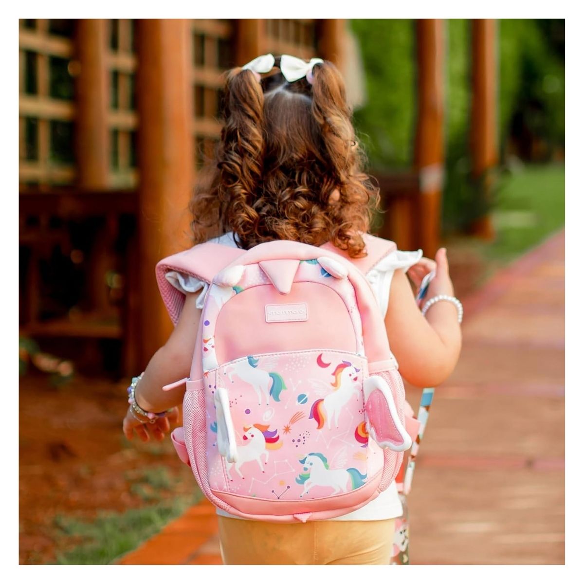 Mommore Mochila para Niños Unicornio/Dinosaurio 6L