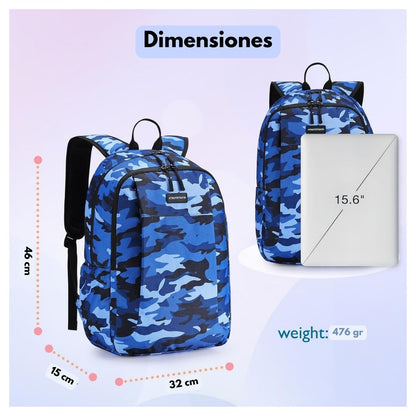 Mommore Mochila Grande para Niños Educación Básica 28L