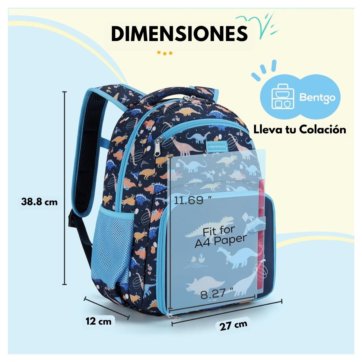 Mommore Mochila 2 en 1 para Niños Pequeños 12L