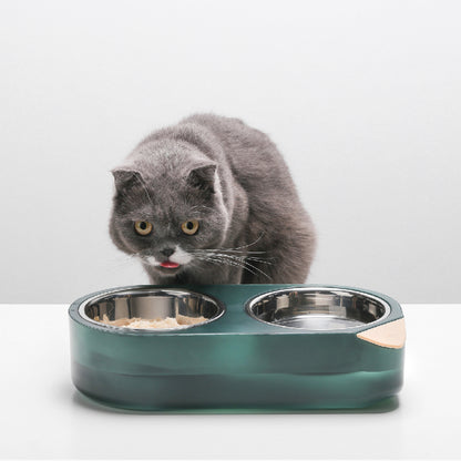 Pidan® Plato Doble Acero Inoxidable Mascotas Pequeñas S