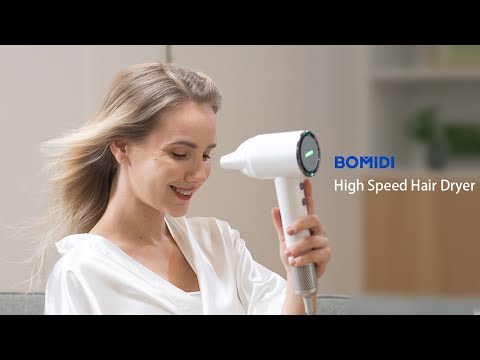Bomidi Secador de Pelo Compacto HD04 Profesional Iónico Negativo – video