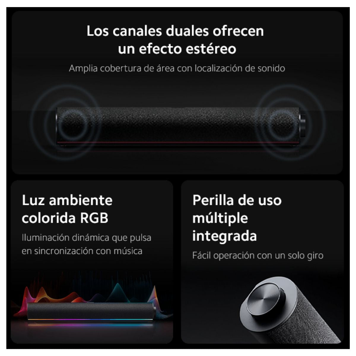 Xiaomi Barra de Sonido Desktop Speaker Parlante RGB - imagen 5