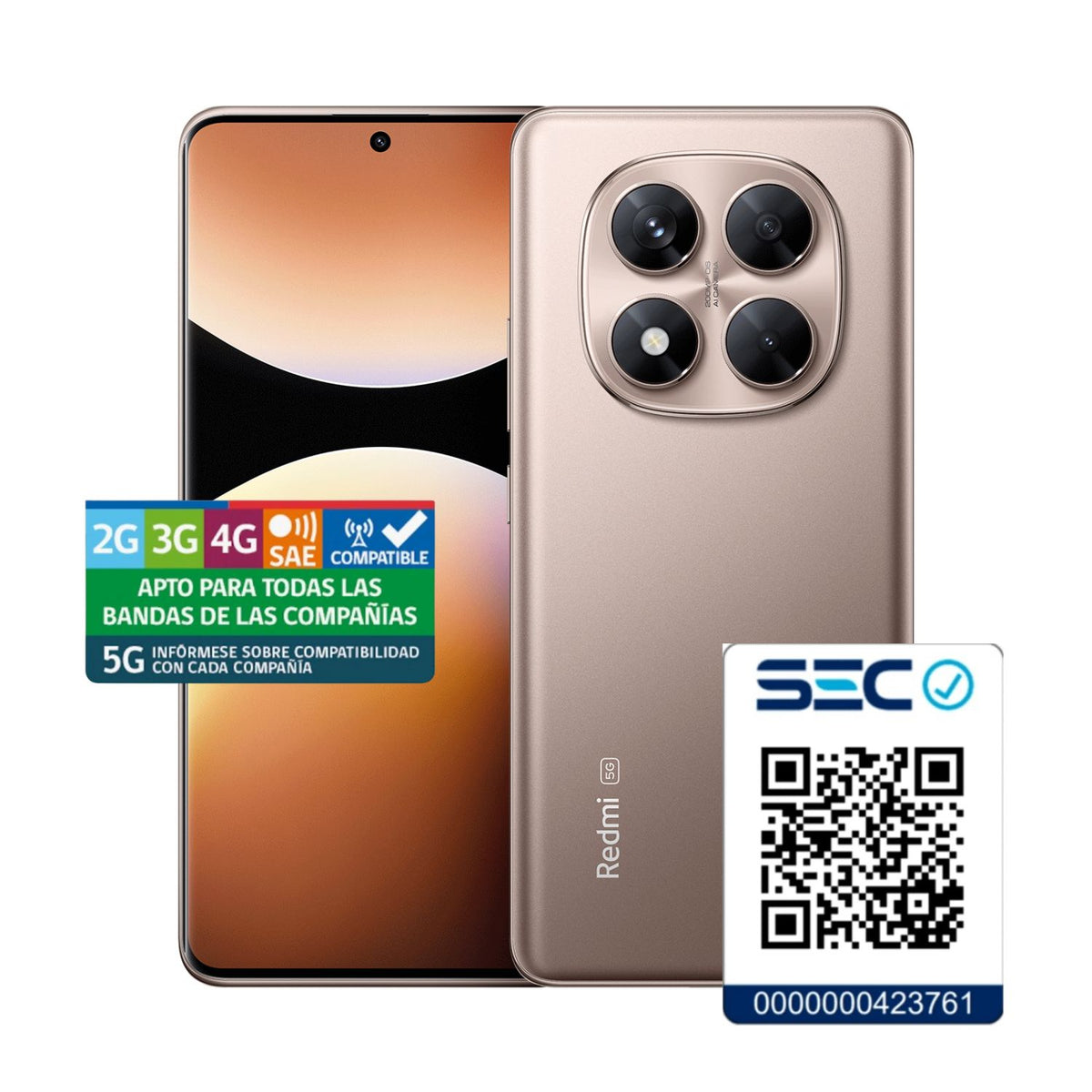 Xiaomi Redmi Note 14 Pro Red 5G 8GB de RAM + 256GB de Memoria