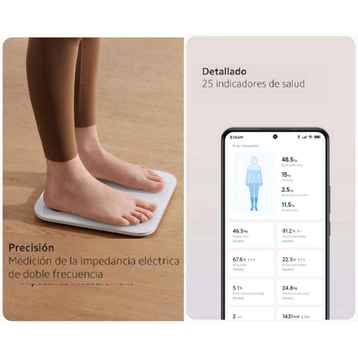 Xiaomi Balanza Inteligente Body Composition Scale S400 - imagen 6
