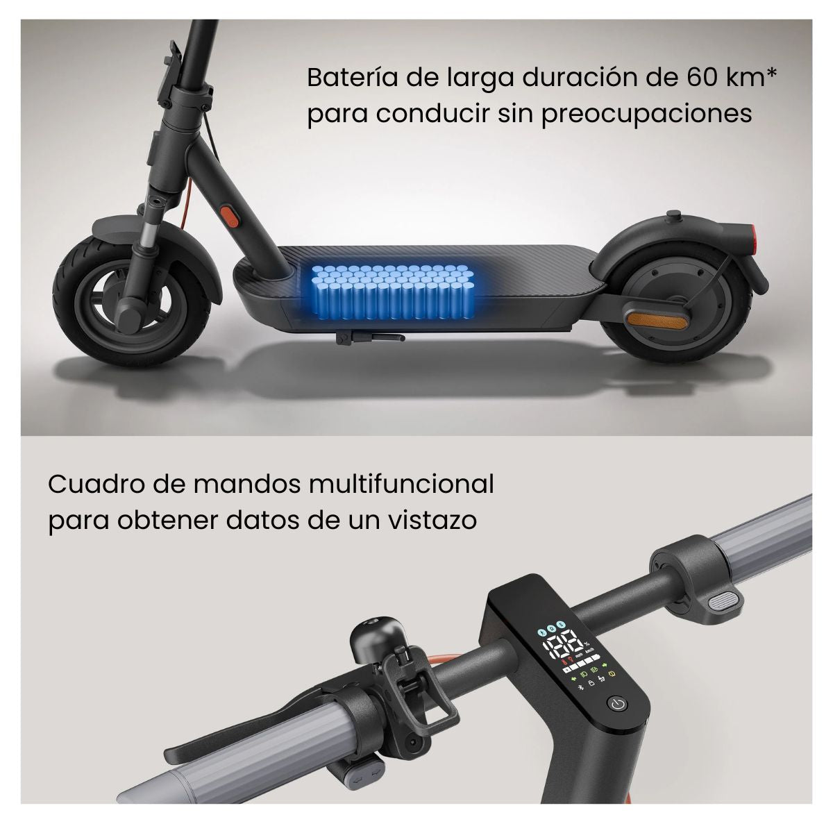 Xiaomi Scooter Eléctrico 5 Plegable 60km Autonomía 700W - imagen 4