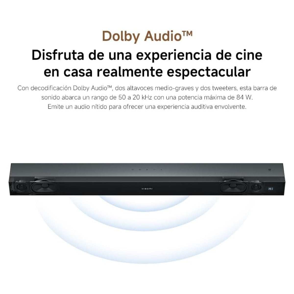 Xiaomi Barra de Sonido Soundbar 2.0 ch Bluetooth 5.0 84W - imagen 3