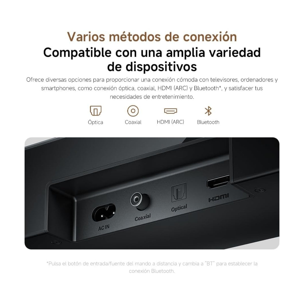 Xiaomi Barra de Sonido Soundbar 2.0 ch Bluetooth 5.0 84W - imagen 4