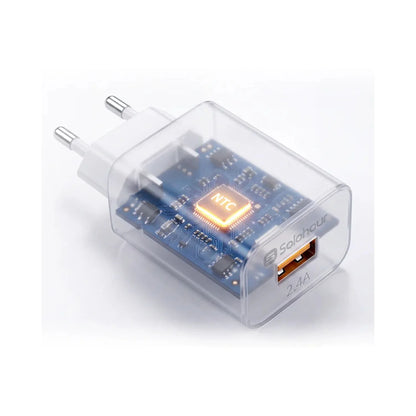 Solohour Cargador Carga Rápida 12W Kit USB-A to USB-C 1m Negro - imagen 5