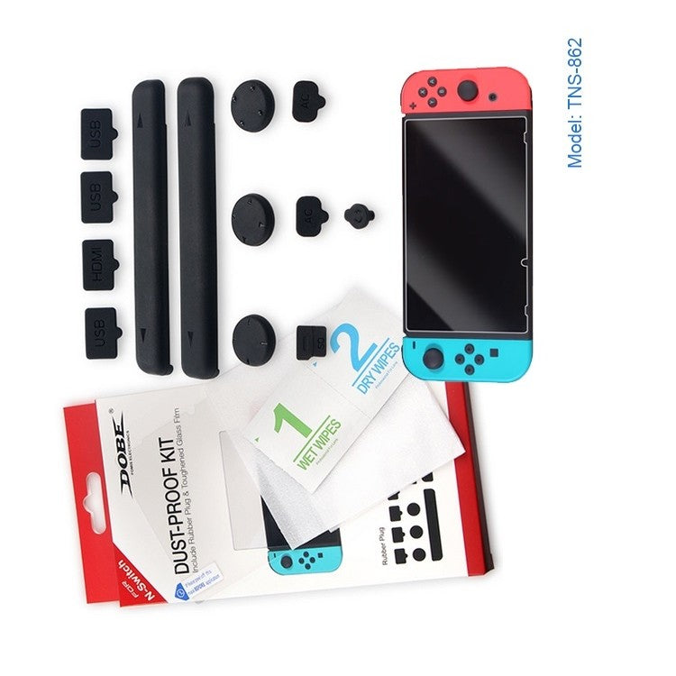 Dobe Kit Anti Polvo Nintendo Switch 13 en 1 Accesorios