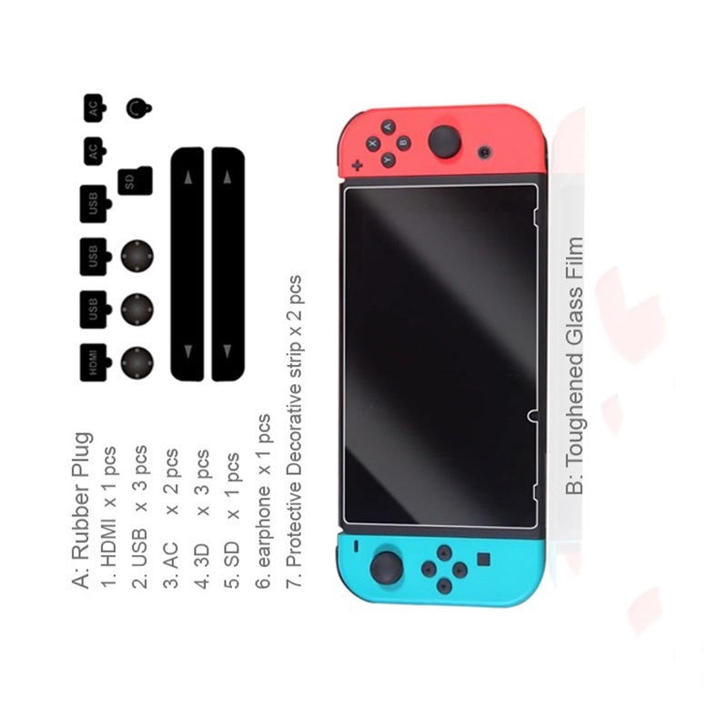 Dobe Kit Anti Polvo Nintendo Switch 13 en 1 Accesorios
