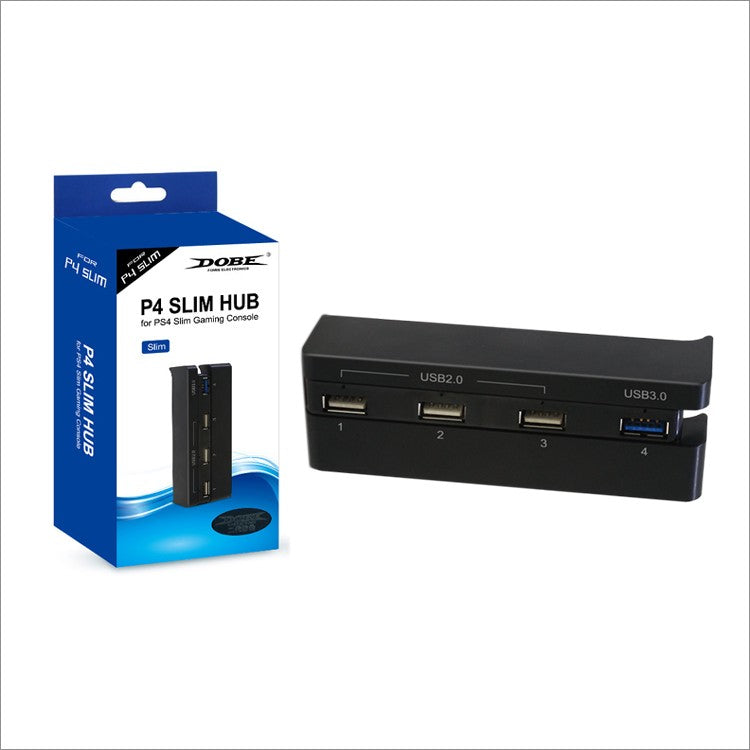 Dobe Hub USB 4 Puertos para PS4 - Expande Conexiones Negro - imagen 4