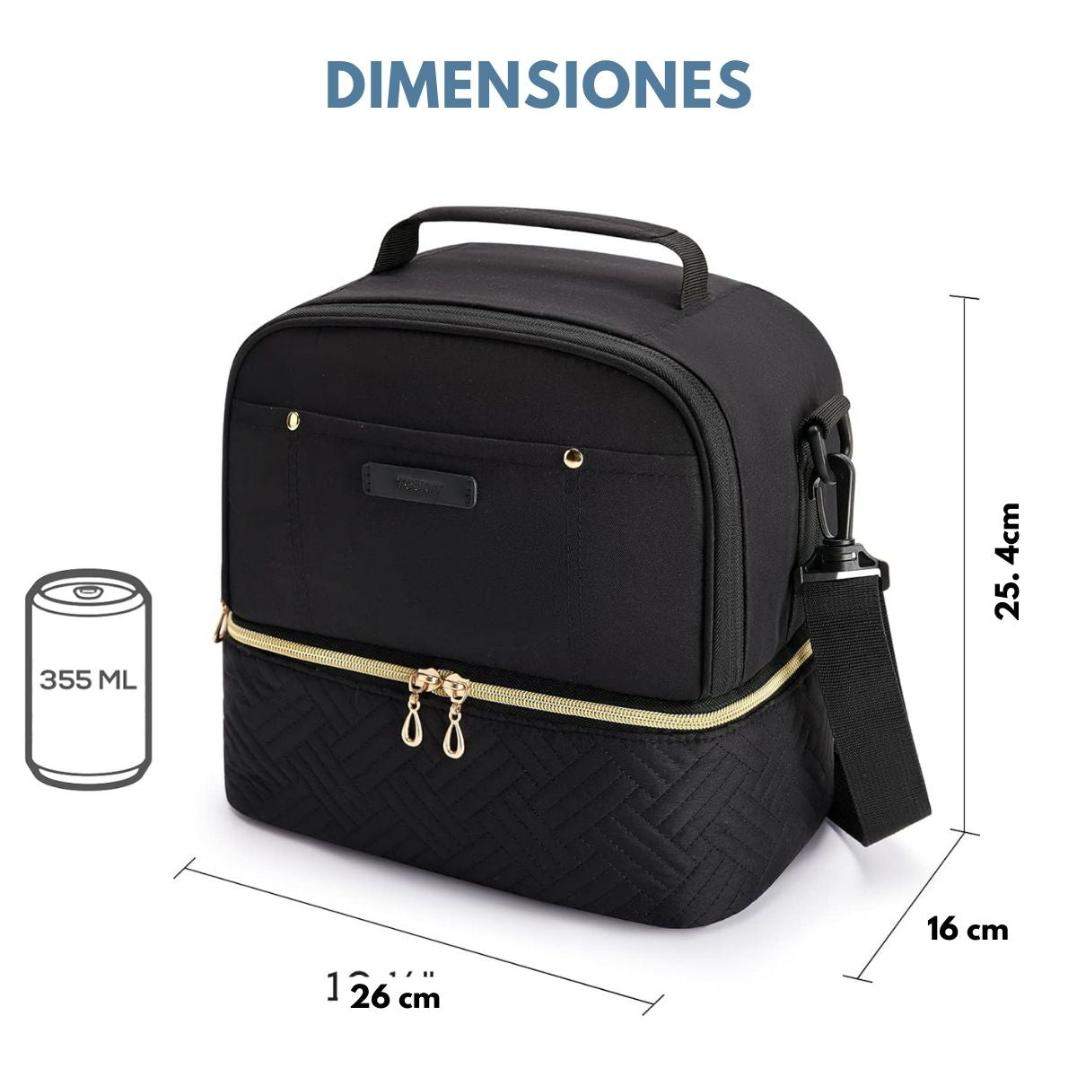 Tourit Lonchera con Aislamiento Térmico Cubierta Doble 10,6L - imagen 11