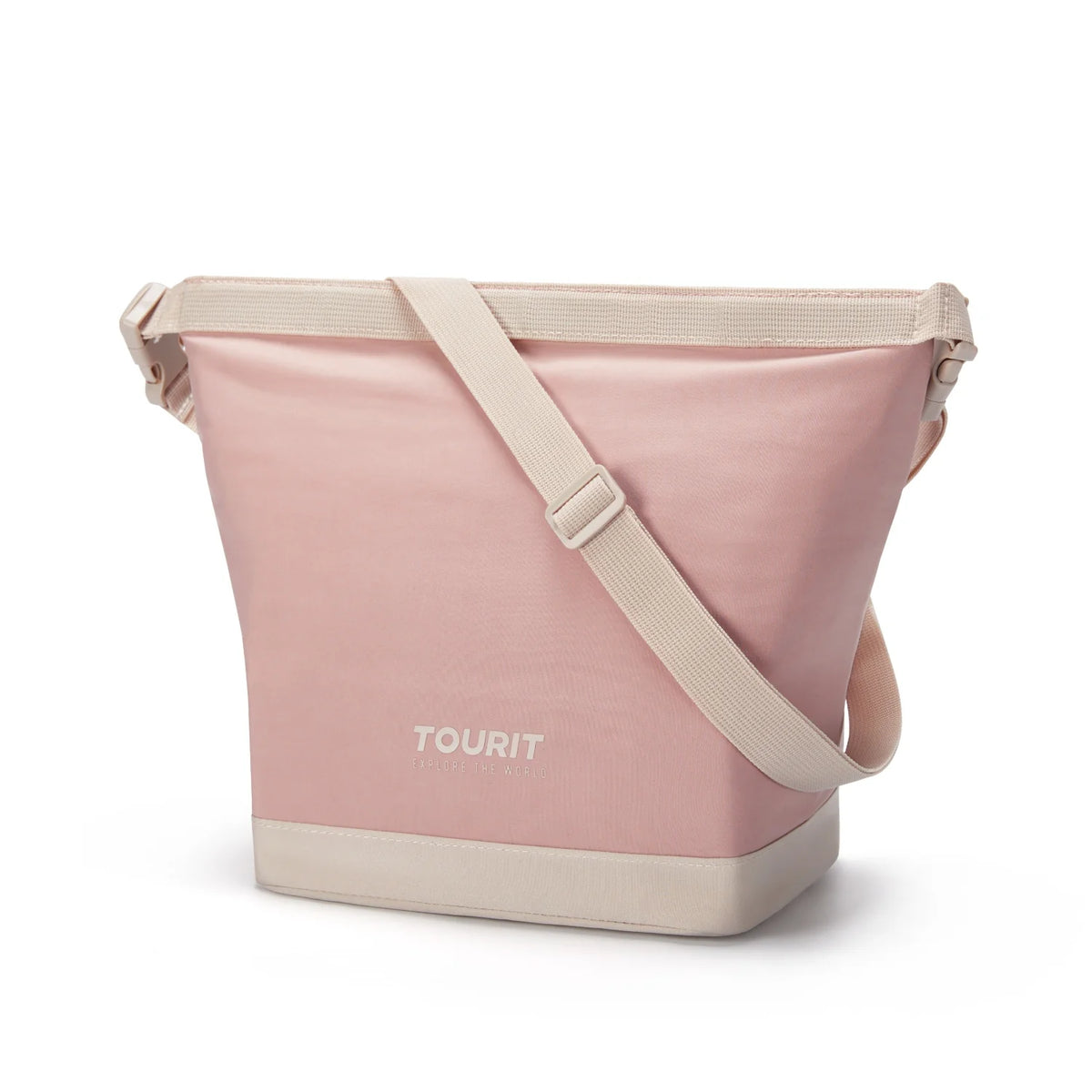 Tourit Lonchera Térmica Plegable de Apertura Amplia 5L a 10L Rosa