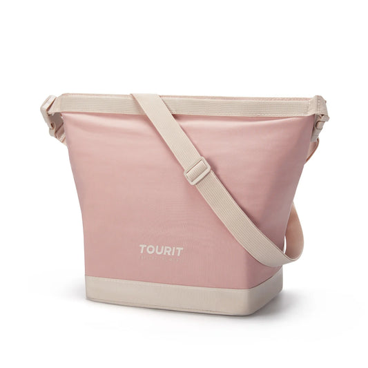 Tourit Lonchera Térmica Plegable de Apertura Amplia 5L a 10L Rosa