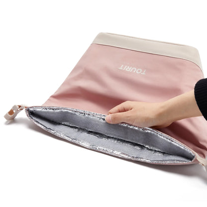 Tourit Lonchera Térmica Plegable de Apertura Amplia 5L a 10L Rosa - imagen 6