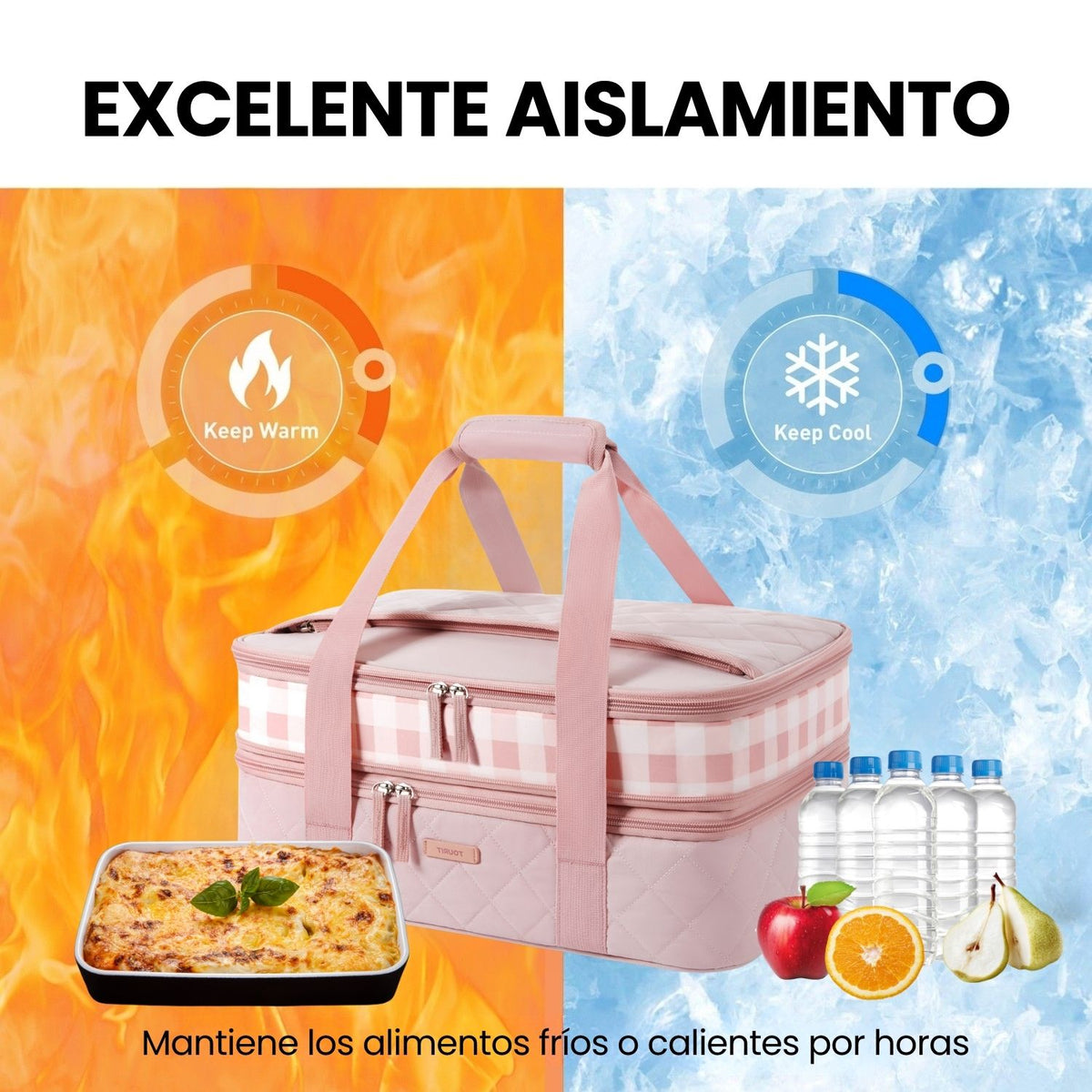 Tourit Bolso Térmico Doble Estampado 9x13 Impermeable