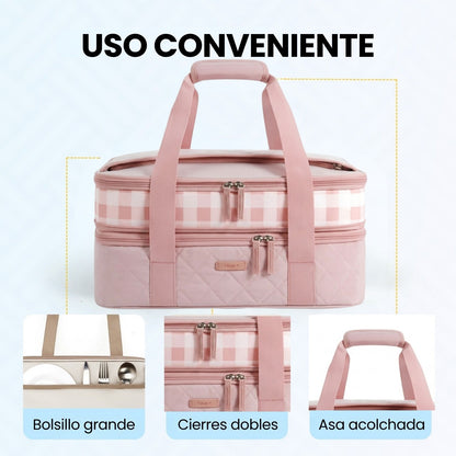 Tourit Bolso Térmico Doble Estampado 9x13 Impermeable