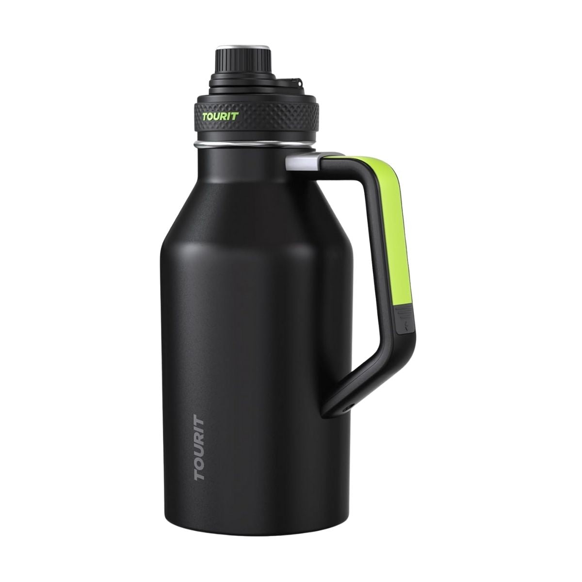 Tourit Botella de Agua Térmica Deportiva Anti Derrames con Asa 64oz