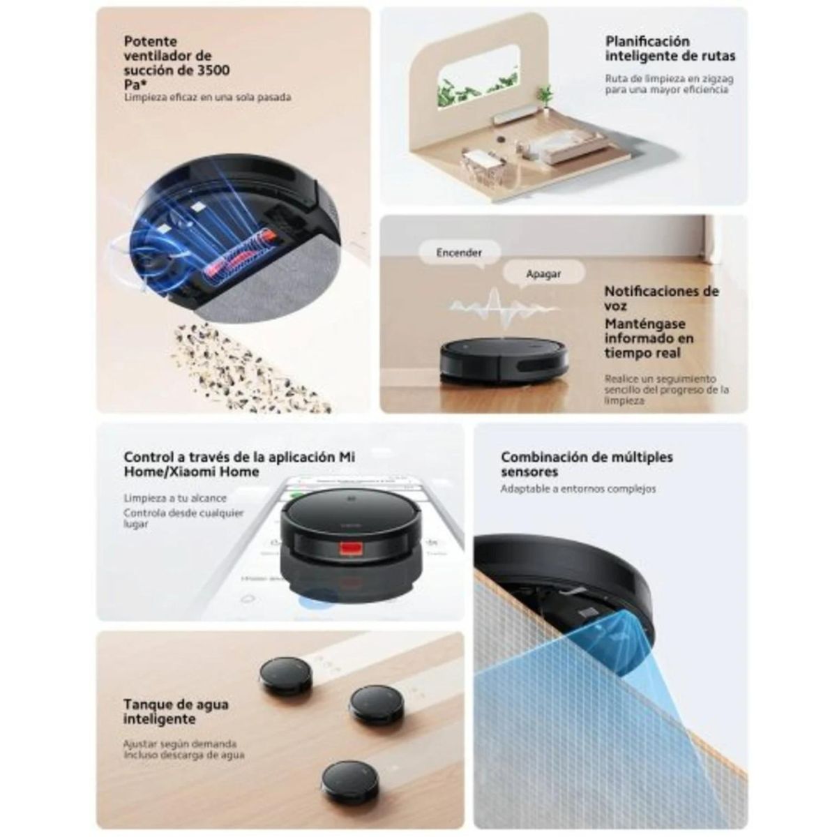 Xiaomi Aspiradora Inteligente Robot Vacuum E10C EU - imagen 4